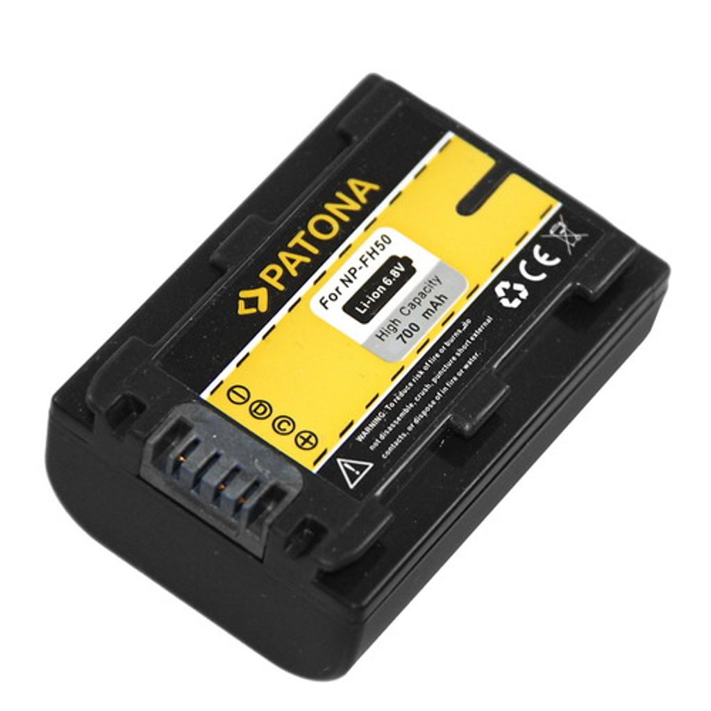Patona Akku kompatibel mit Sony NP-FH50 700mAh / 6.8V / 4.8Wh