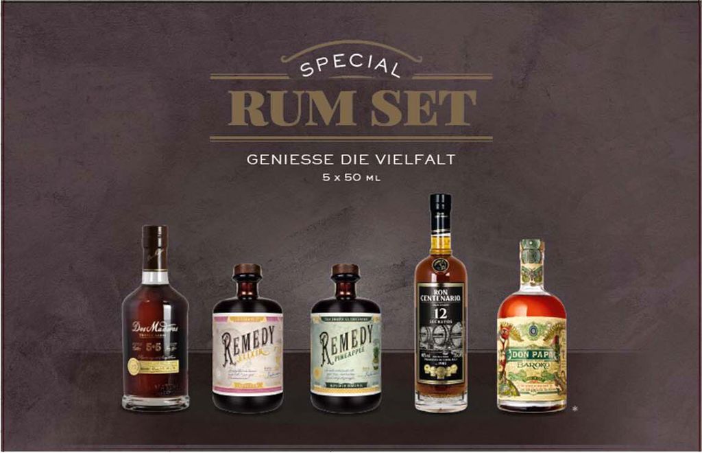 Special Rum Set - Genieße die Vielfalt - 5x50ml 34%-40% Produktbild 