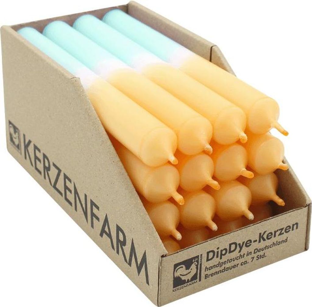 Dip Dye Stabkerze - Mandarin-Mint 1Stk. Produktbild 