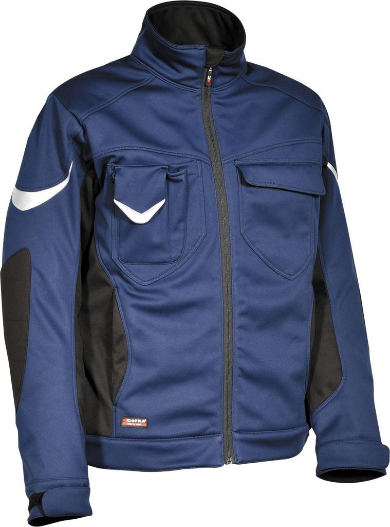 Cofra Softshelljacke, atmungsaktiv, dehnbarer Stretch blau 60