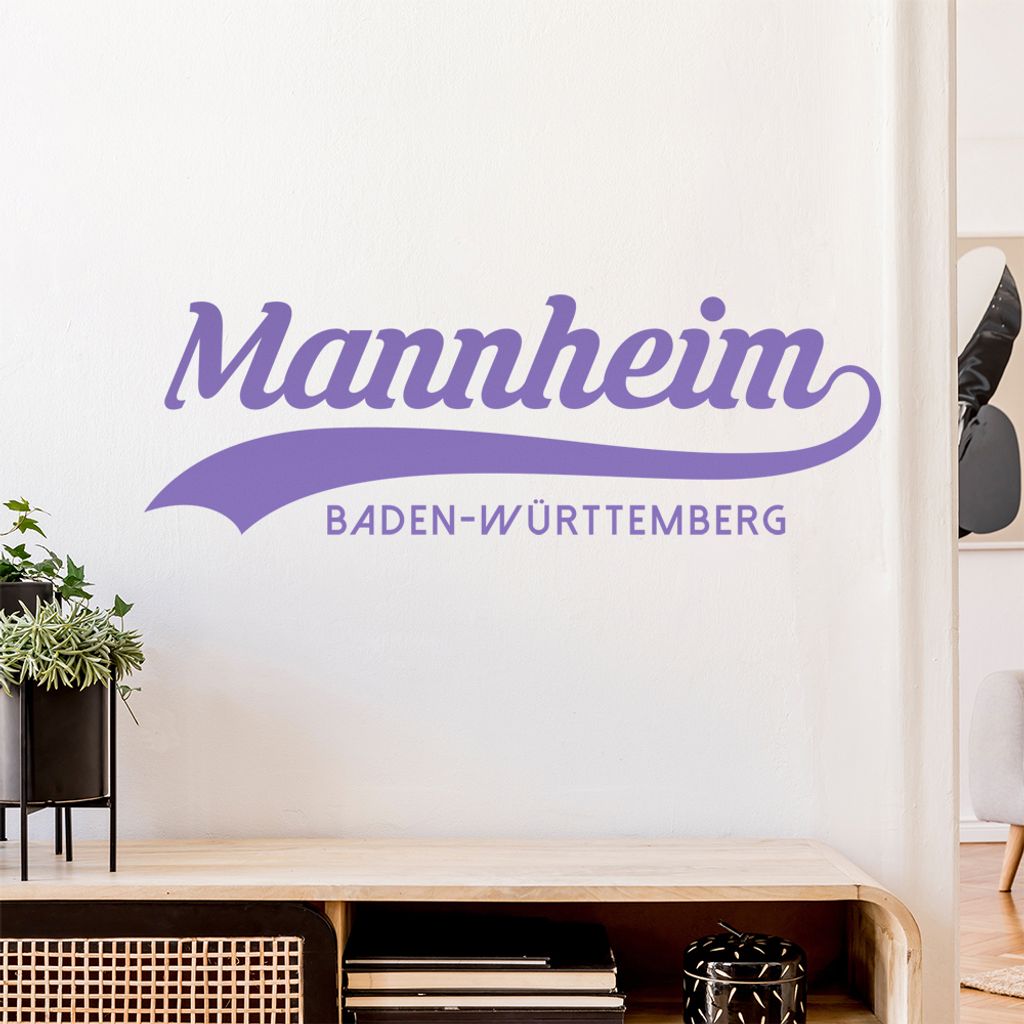 Mannheim Baden-Württemberg Wandtattoo Wandaufkleber Wall Sticker - Dekoration, Küche, Wohnzimmer, Schlafzimmer, Badezimmer
