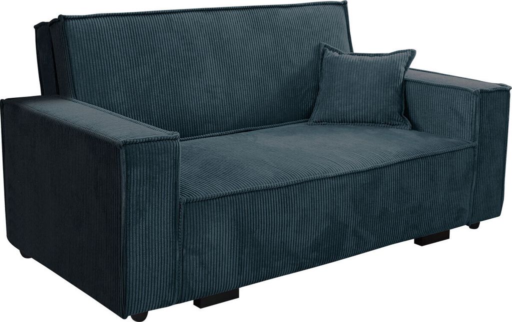 MIRJAN24 Schlafsofa Viva Star III, 3 Sitzer Polstersofa inkl. Kissen, mit Bettkasten und Schlaffunktion, Stilvoll Couch (Farbe: Poso 05)