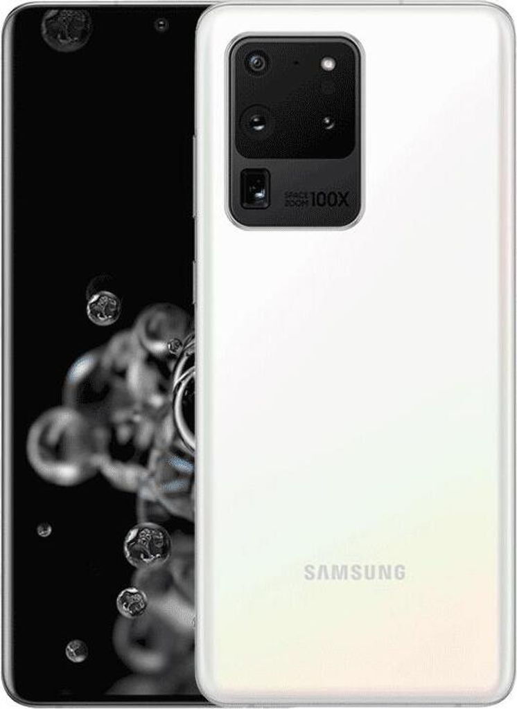 Samsung Galaxy S20 Ultra 5G 128 GB Dual-Sim Cloud White Neu