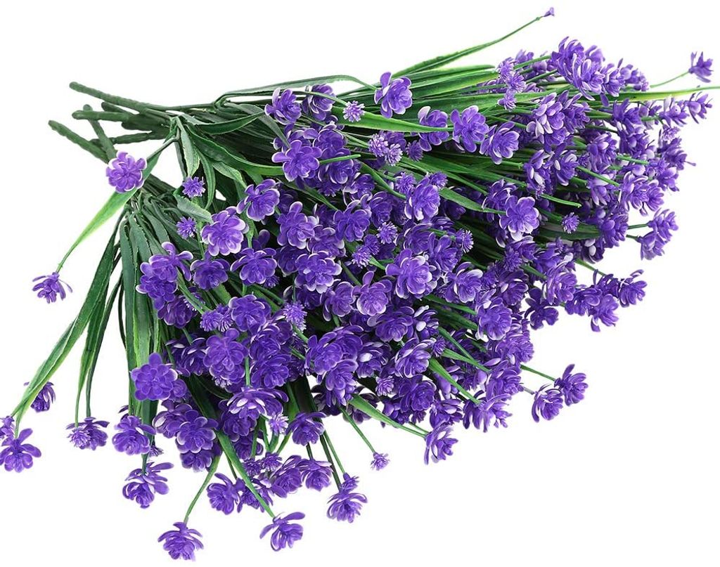 8 Bundles Künstliche künstliche Blumen im Freien Sträucher Produktbild 