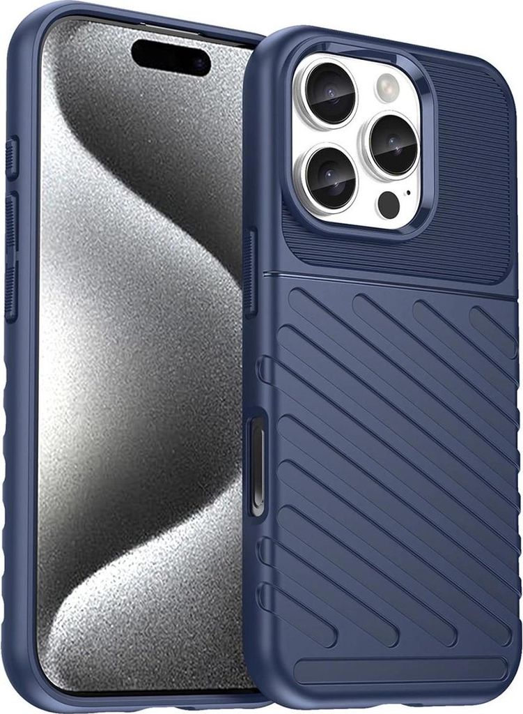 Thunder Case für iPhone 16e Silikon-Schutzhülle - Blau