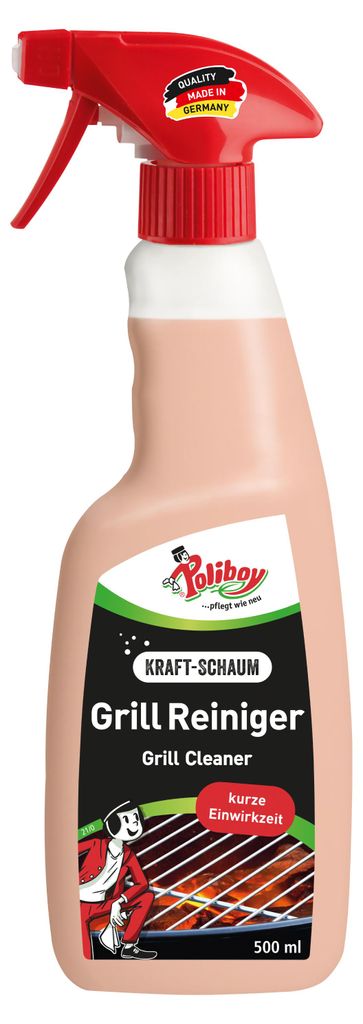 Poliboy Grill Reiniger mit aktiv Schaum für kurze Produktbild 
