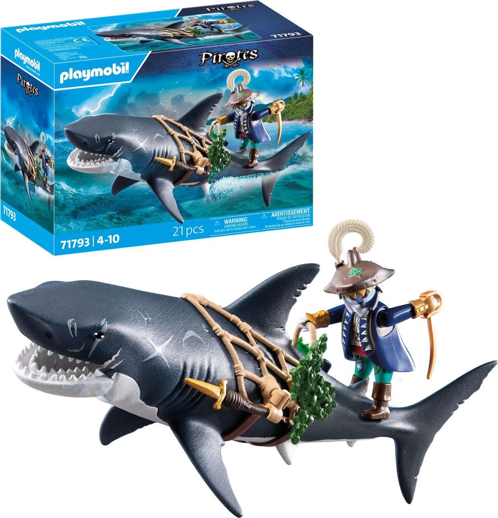 PLAYMOBIL Gefahr durch Riesenhai, 4 Jahr(e), Mehrfarbig, Produktbild 
