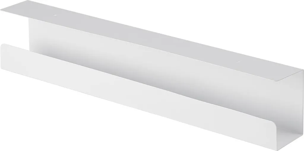 Panier passe-câbles blanc 60 cm avec système de fixation facile