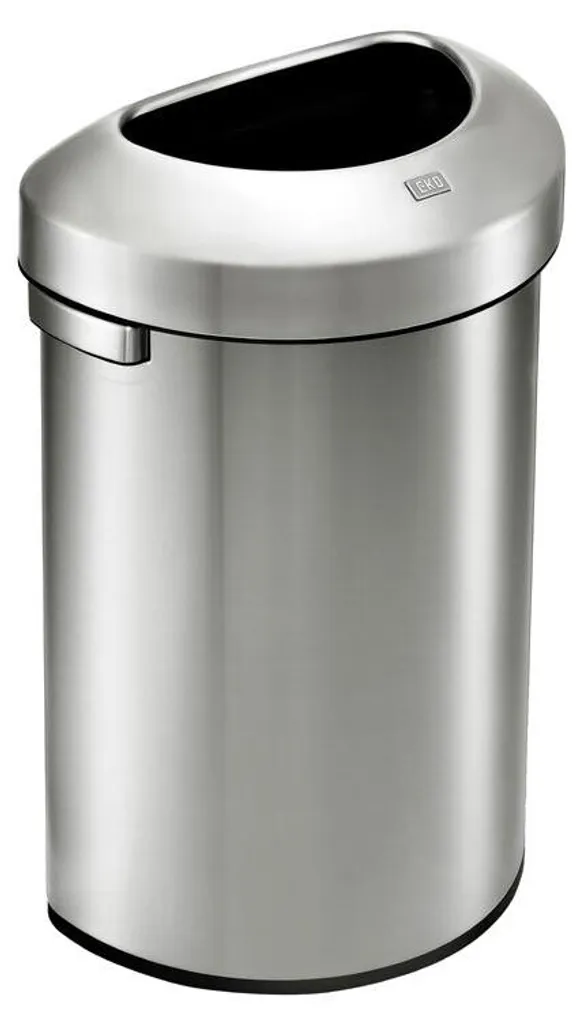 Grande Poubelle de Cuisine 80 Litres Demi-Lune Inox Mat EKO Urban Pro
