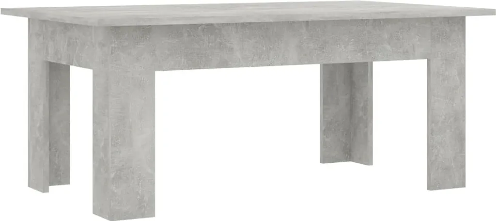 Tavolino Salotto Multistrato SYFAX™ 100x60x42 cm - Grigio Cemento