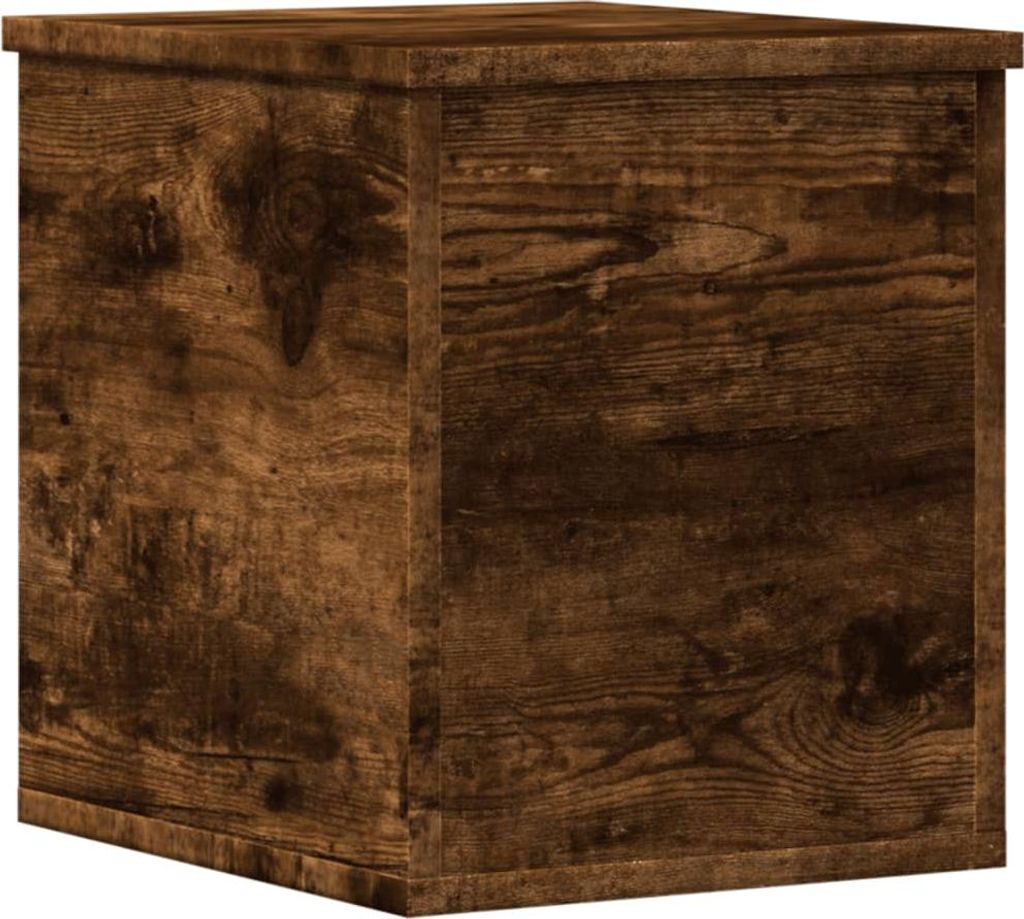 vidaXL Truhe Räuchereiche 30x35x35 cm Holzwerkstoff