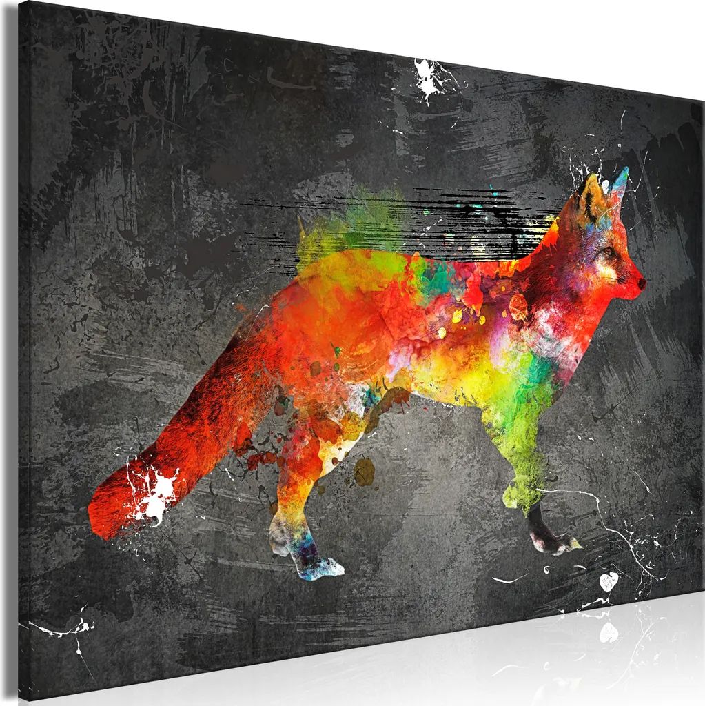 Quadro su Tela Cacciatore di Foresta 60x40 cm - Decorazione Animali