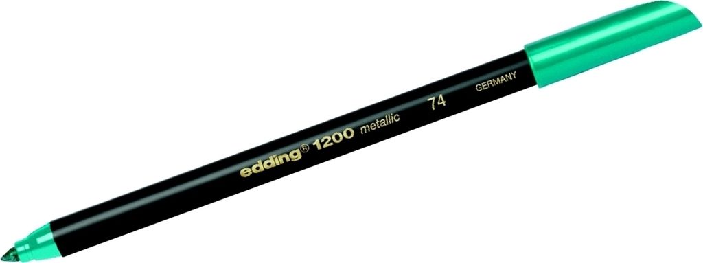 Edding - Fineliner 1200 074 feines Metallic-Grün | 10 Stück