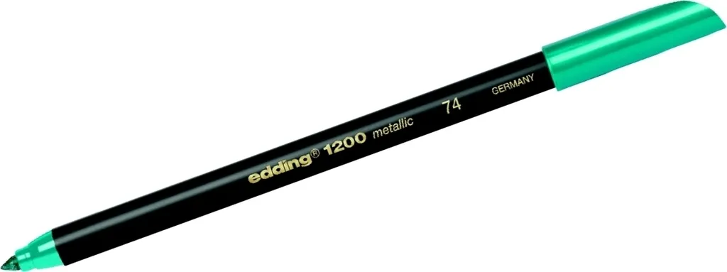 Edding 1200 F Pennarelli Verde Metallizzato (10pz) - Ideali per Biglietti e Regali