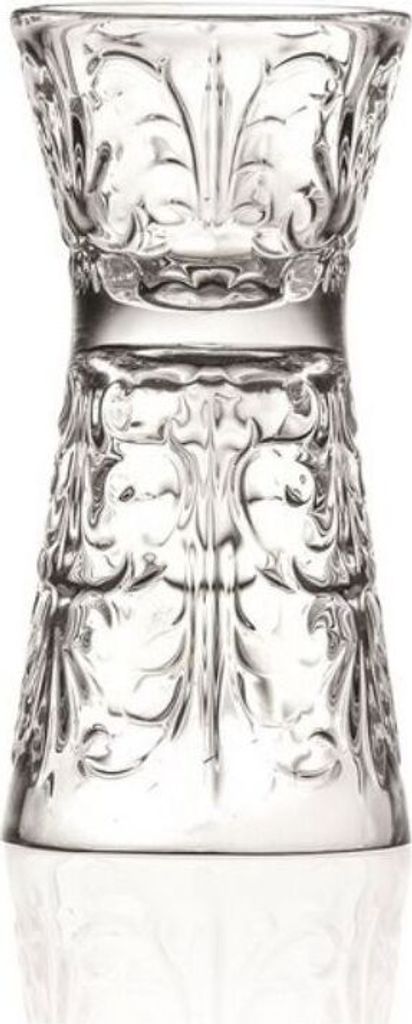 RCR Tattoo Glas-Jigger-Sanduhr 3-6 Cl Set 6 Stück