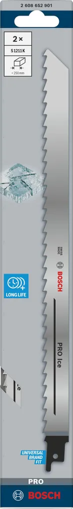 Lama Reciproca S1211K 1.25x19x300 mm Inox per Ghiaccio - 5 Pezzi