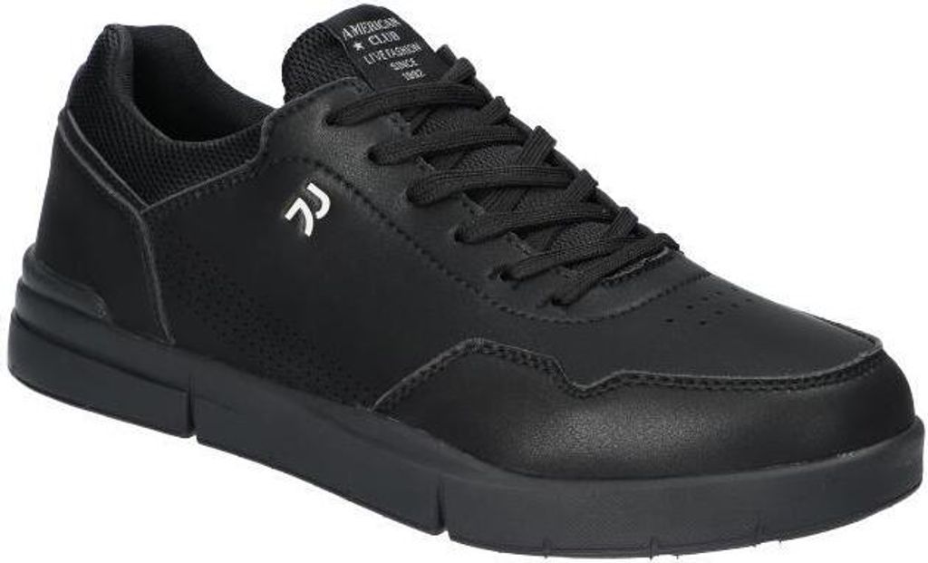 AMERICAN CLUB RH126 Herren Sportschuhe, Intelligente MEMORY FOAM SYSTEM Einlegesohle, leichte Schuhe Casual, Sneakers, Schnürer, Schwarz 41