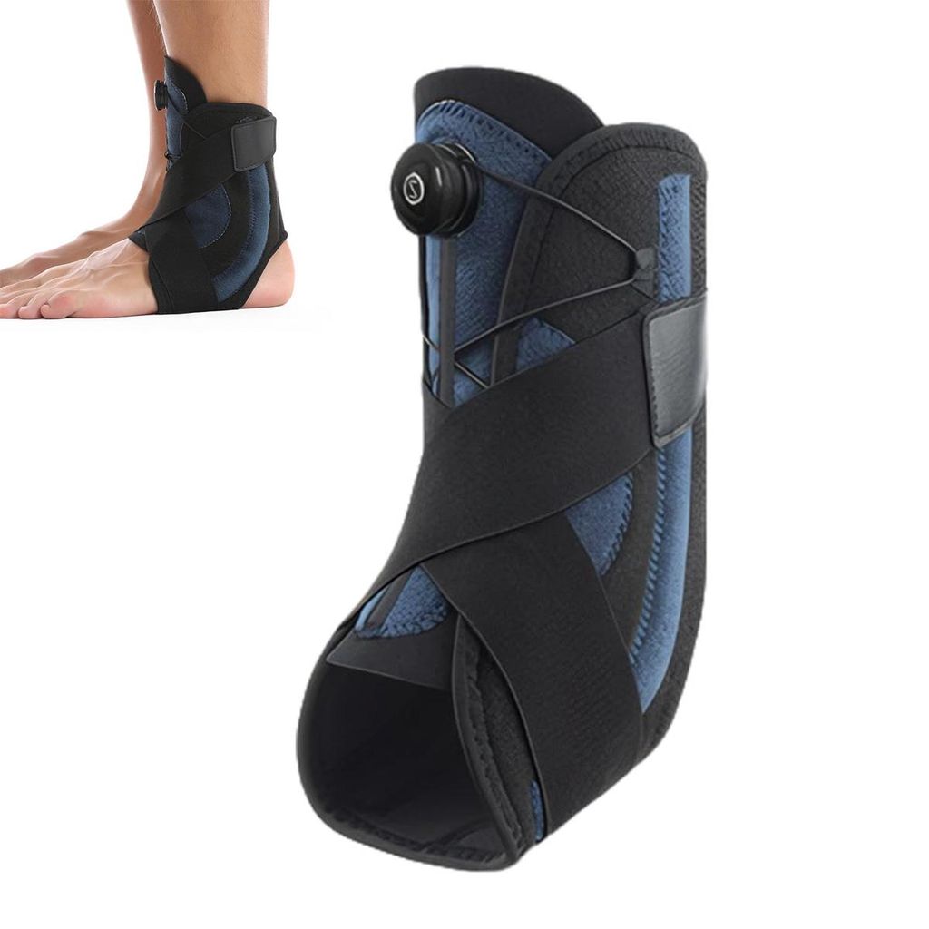 Knöchelbandage für Damen & Herren,verstellbar mit Schnürung, Metall- & Kunststoff-Stabilisatoren,1 Stück, link,&rechts einsetzbar, bei Verstauc...