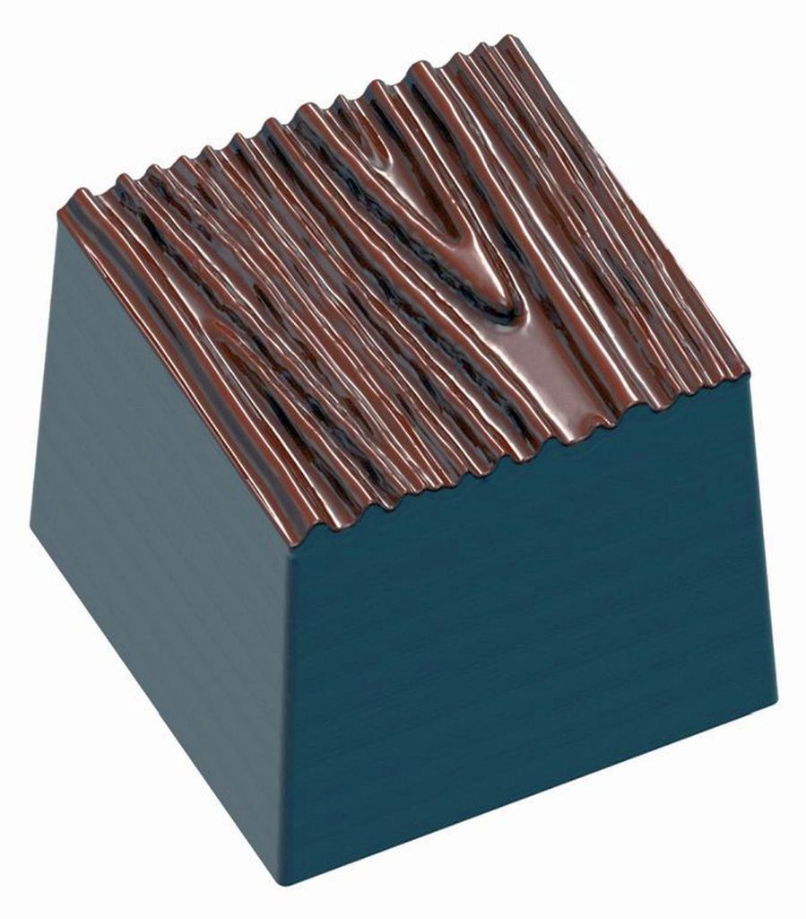 Schokoladen Form - Struktur Holz