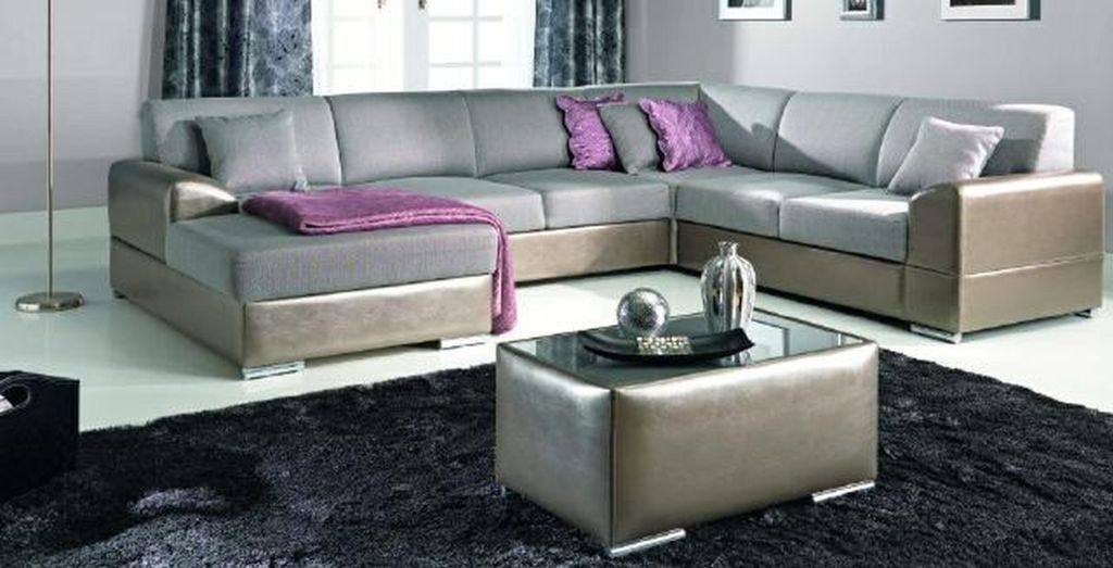 Ecksofa Textil Polster Stoffsofa Mit Bettfunktion Oslo Fdfh