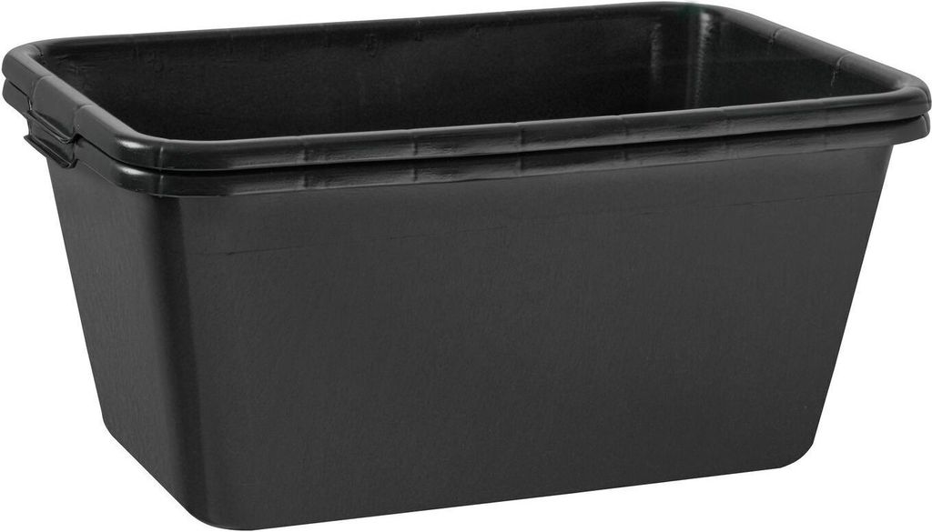 BURI 10x Mörtelkasten 65 Liter Mörtelwanne 71x46cm Mörtelkübel Zementwanne Speiswanne verstärkt extra robust, schwarz aus Deutschland