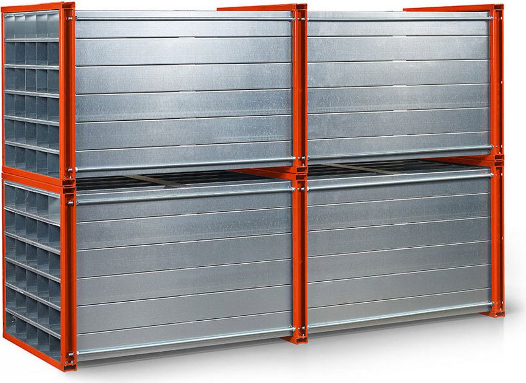 Wabenregal RWR-25/3 1000x1000x3000 25 Fächer RAL 2004