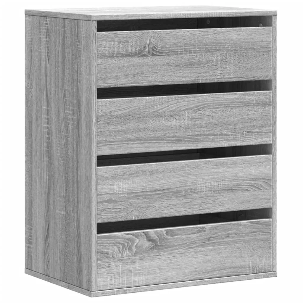 Cassettiera 60x41x76 cm Grigio Sonoma | Salvaspazio The Living Store - 3