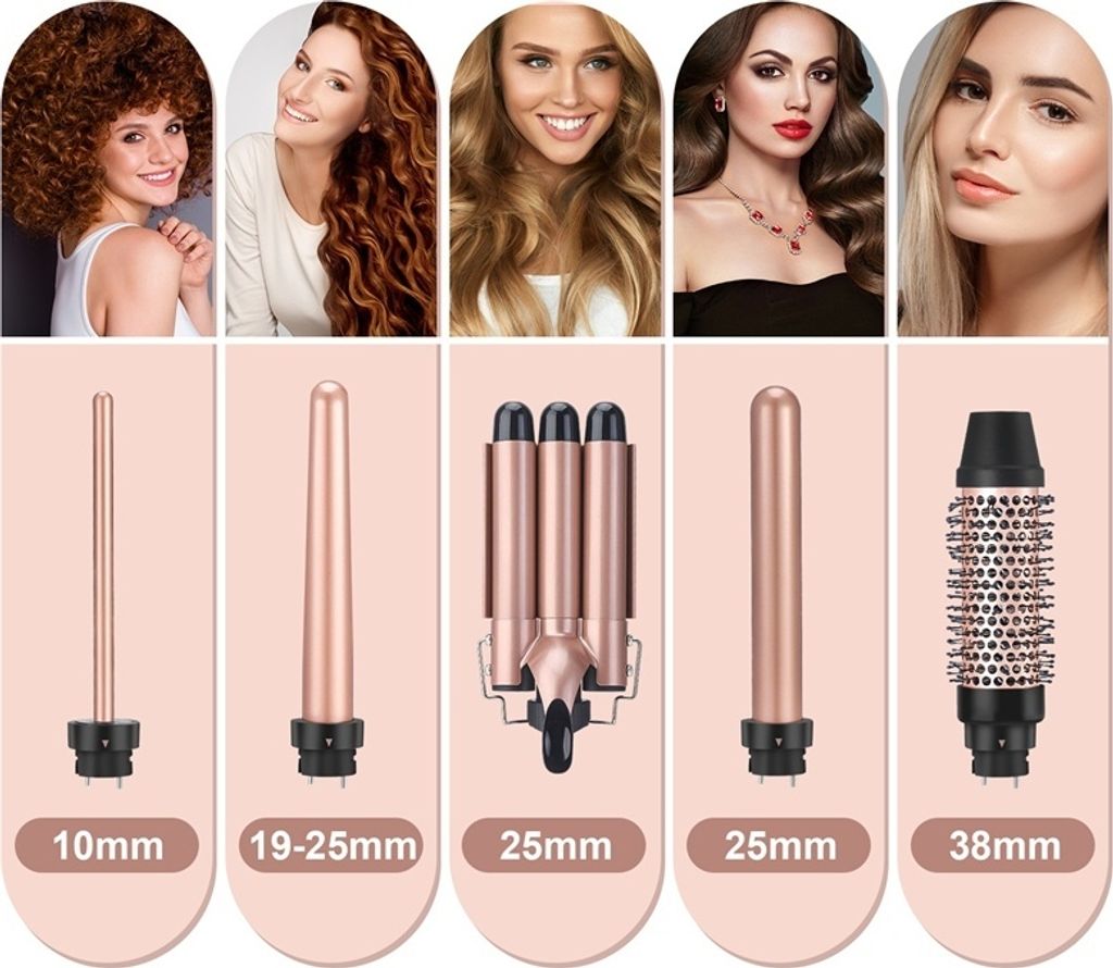 5 in 1 Lockenstab Set mit 4 Fässer, | Kaufland.de