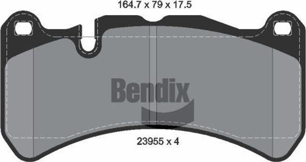BENDIX Braking BPD2068 Bremsbelagsatz, Scheibenbremse OE 980139070 kompatibel mit CLK, SLK