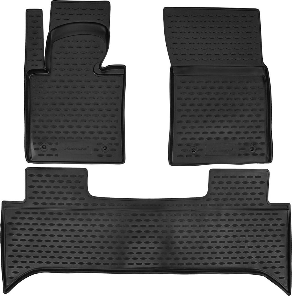 J&J AUTOMOTIVE | 3D Design Gummimatten Gummifußmatten Für Land Rover Range Rover 3 ab 2001-2010, Schwarz, Anti-Rutsch, Ohne Geruch, mit Tunnel, A...
