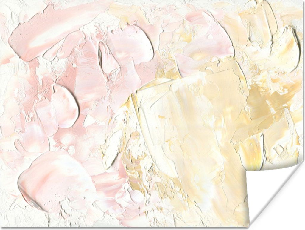 MuchoWow Poster Ölgemälde Beige 80x60 cm - Kunst für zu Hause