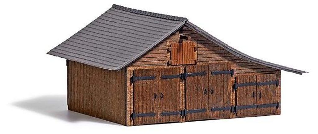 Busch 1508 - 1/87 / H0 Holzscheune - Neu