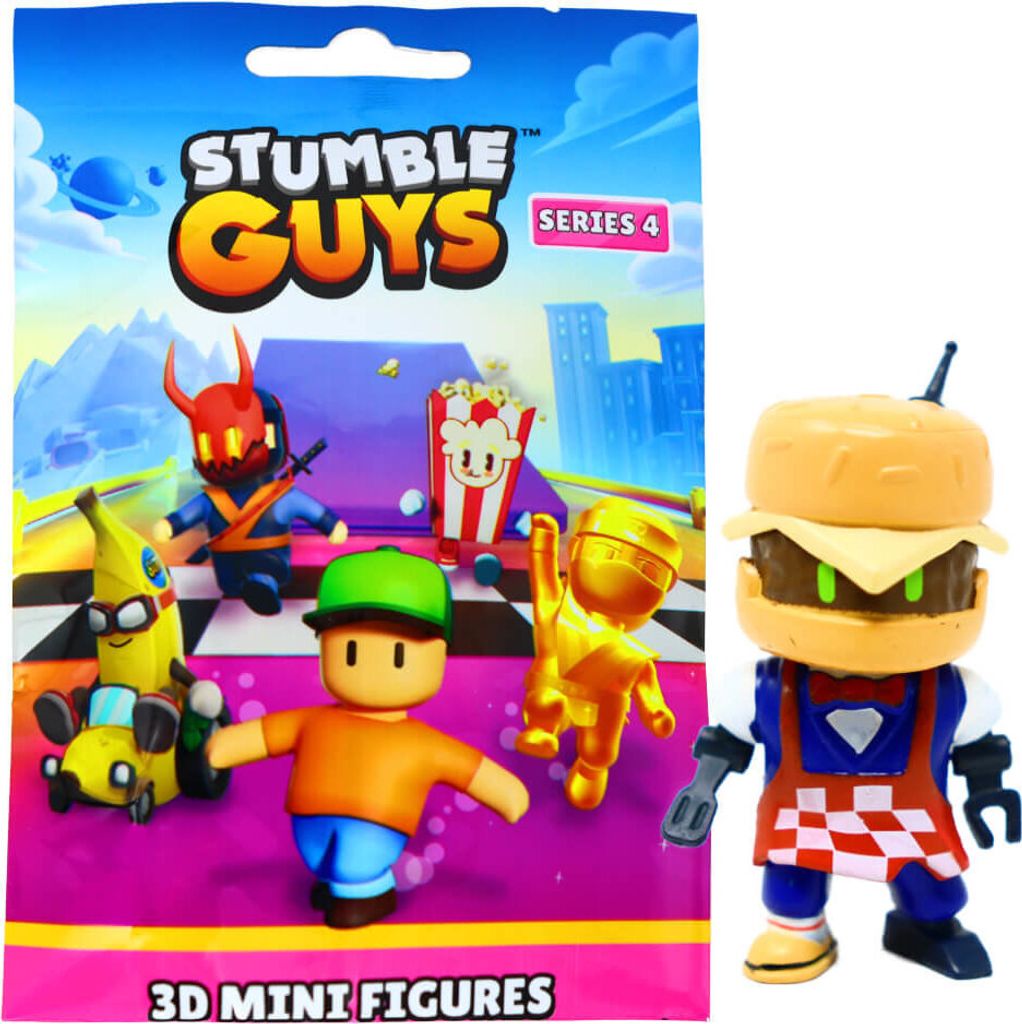 Stumble Guys 3D Sammelfiguren Serie 4 - Chrome - Figur 11. Burger Baxter