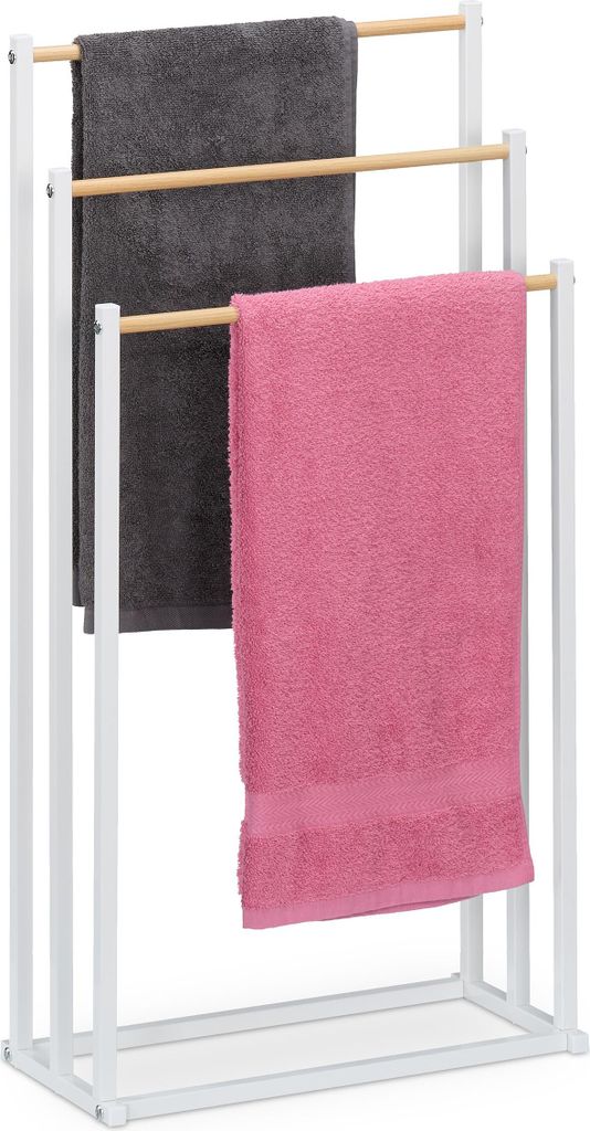 Portasciugamani Relaxdays, A x L x P: 86 x 44 x 21 cm, Immagine del prodotto 