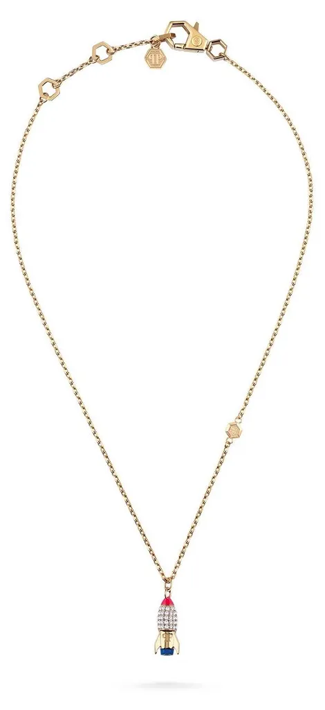 Collier pour Femme Philipp Plein Valentine PJFEA18NU Bijou Luxe en Argenté