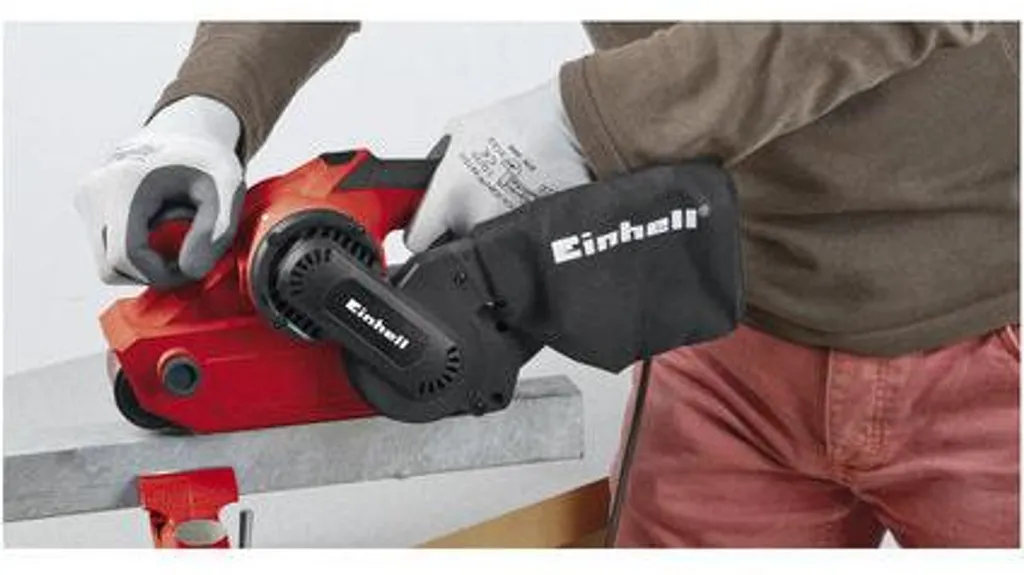Ponceuse à bande haute performance Einhell TC-BS 8038 avec sac inclus - 16