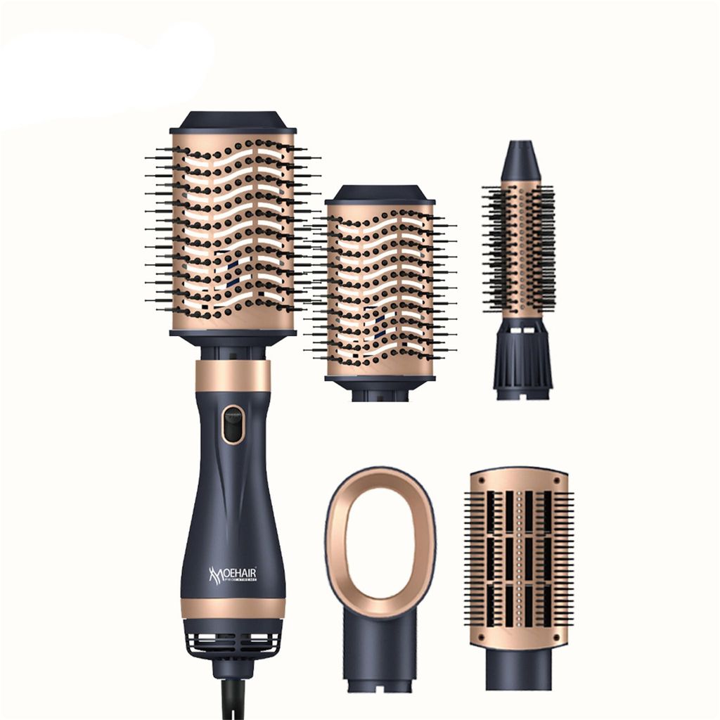 Heißluftbürste für Haartrockner, multifunktionale 4-in-1-Stylingbürste zum Glätten, Locken und Föhnen der Haare