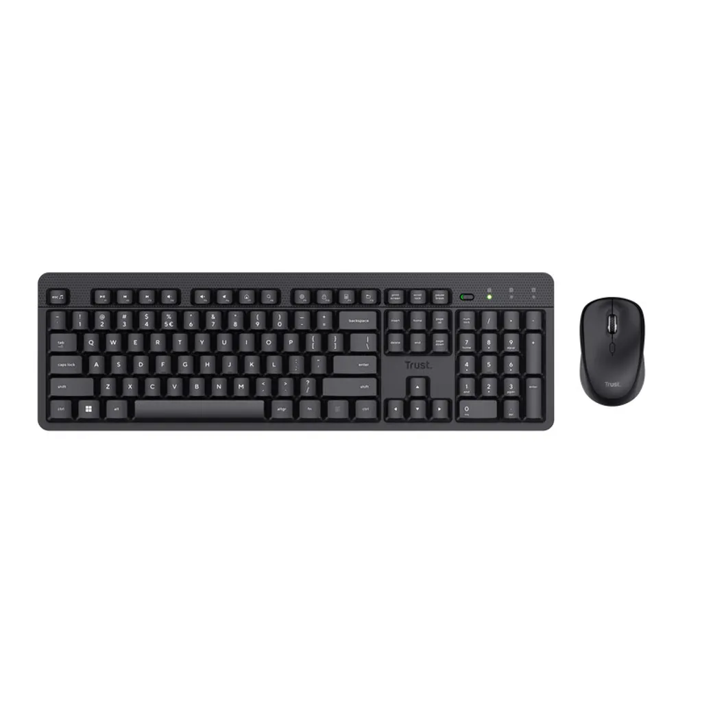 Combo Clavier Souris sans Fil TRUST Ody II Idéal pour Télétravail