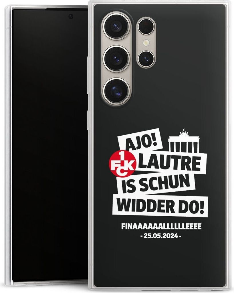 DeinDesign Slim Hülle für Samsung Galaxy S24 Ultra Silikon Case Ultra Dünn Handyhülle 1. FC Kaiserslautern 1. FCK Pokal Finale 2024