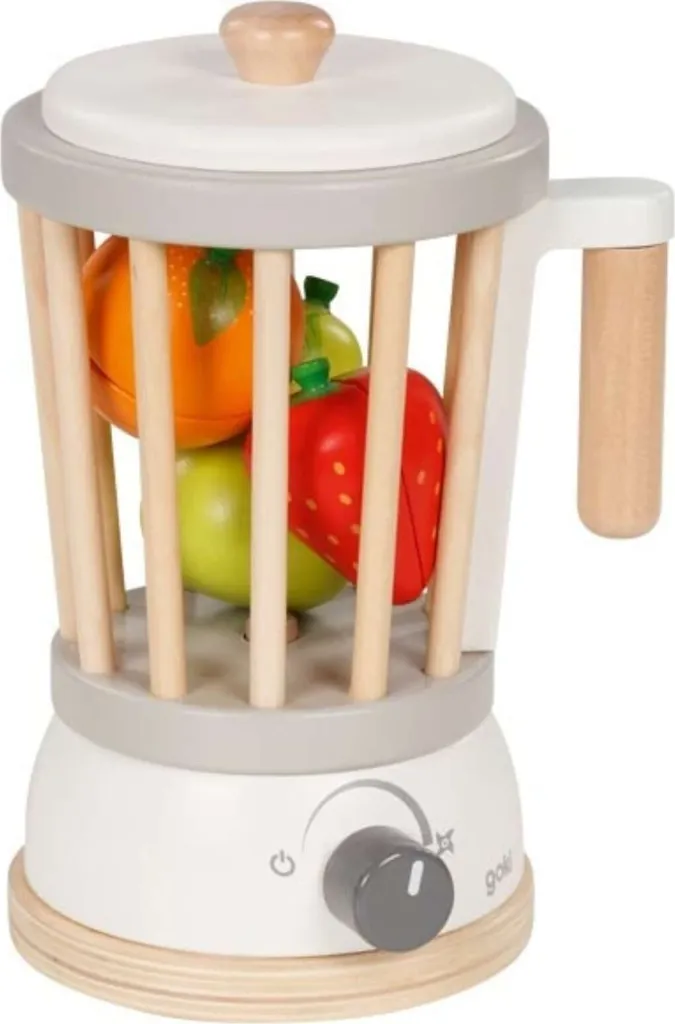 Mixeur bois Goki robuste et sans plastique pour jouet cuisine durable