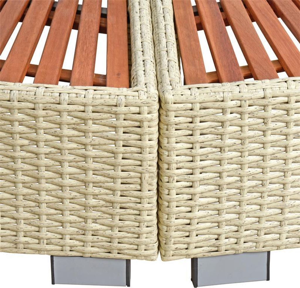 Whirlpool Umrandung Poolumrandung Poolverkleidung Rattan Produktbild 3