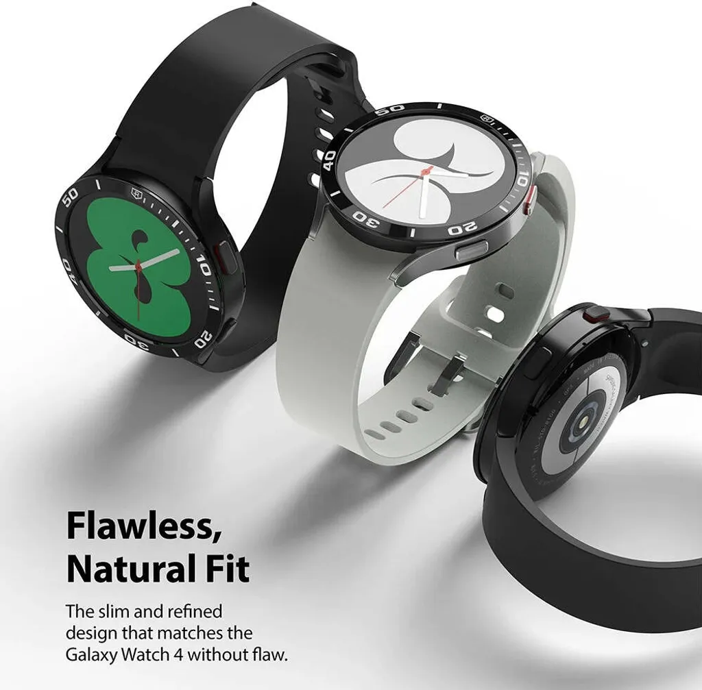 Ringke Styling Custodia Telaio Busta Anello Samsung Galaxy Watch 5 44mm / 4 44mm Argento (Acciaio inossidabile) (GW4-44-04) - 4