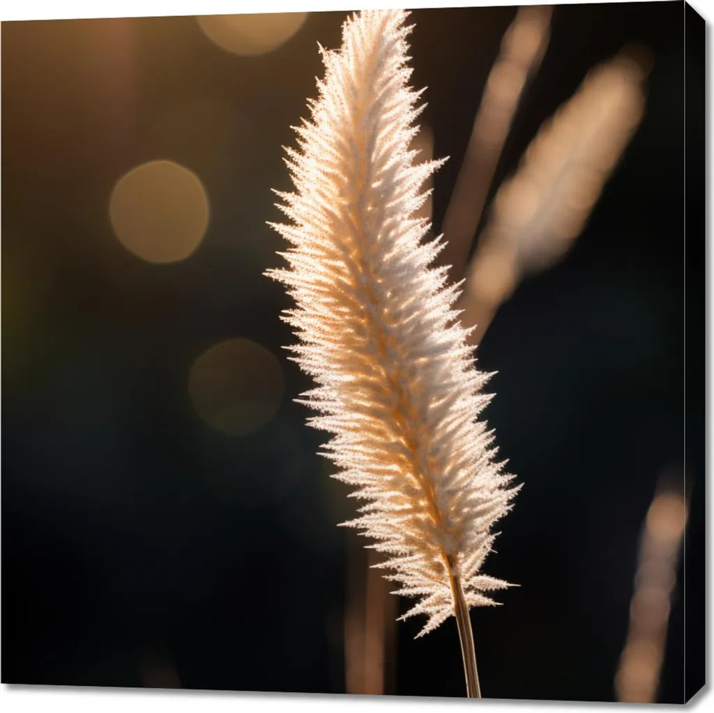 Tableau Image Lumière Dorée 90x90 cm - Décoration Murale Carrée Chic