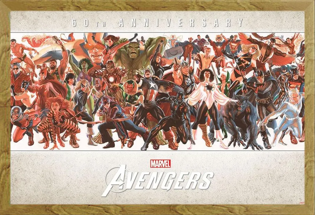 Avengers Poster Alex Ross Cornice Shinsuke Rovere Regalo Ideale