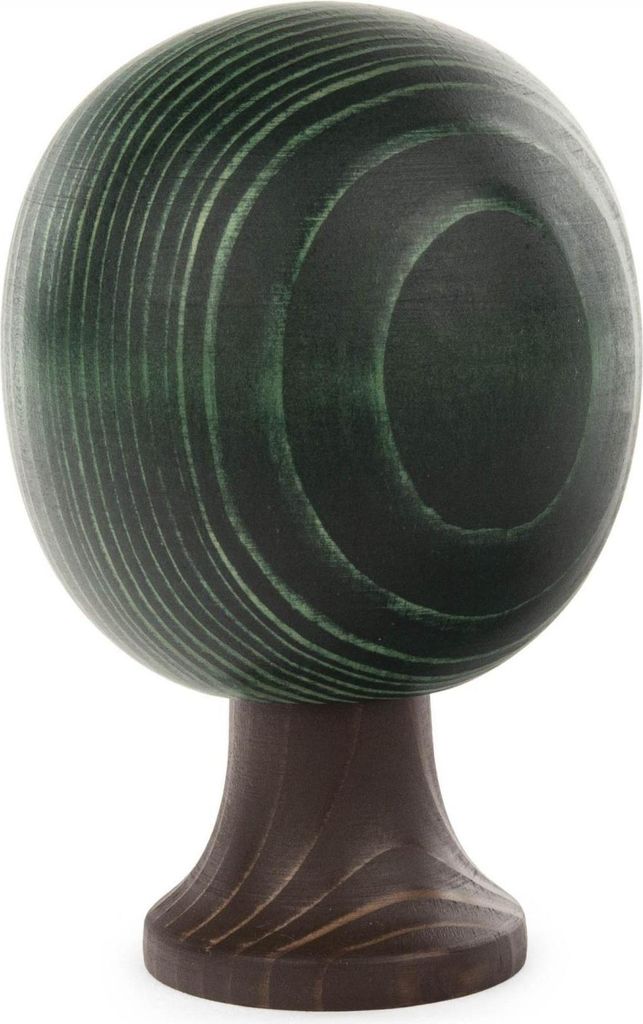 Massivholzbaum runde Form grün Höhe 11cm NEU