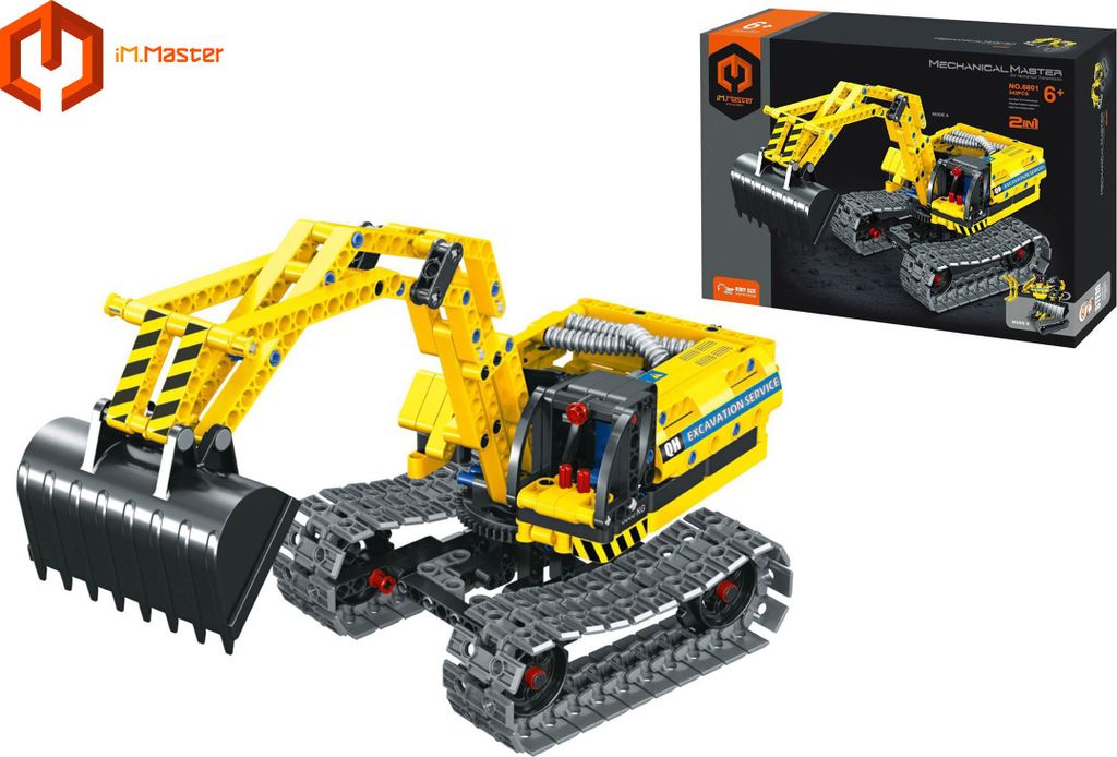 iM.Master Bausatz Baggerroboter 2in1 31x14x16 cm