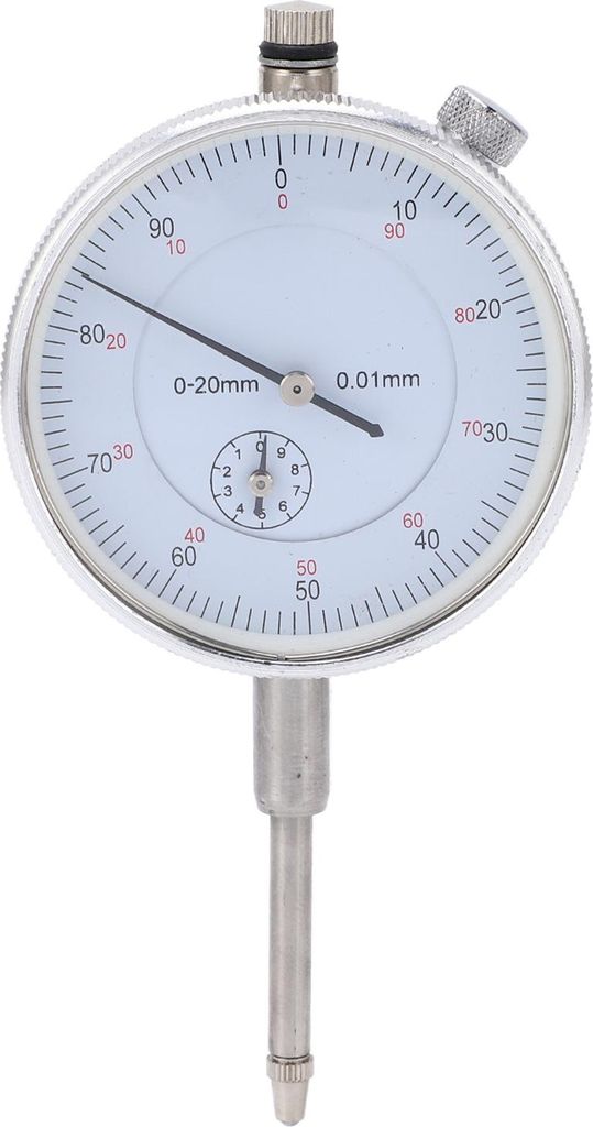 Mechanische Messuhr mit hoher Genauigkeit, Zeigermessuhr für Instrumentenmessungen 0-20 mm