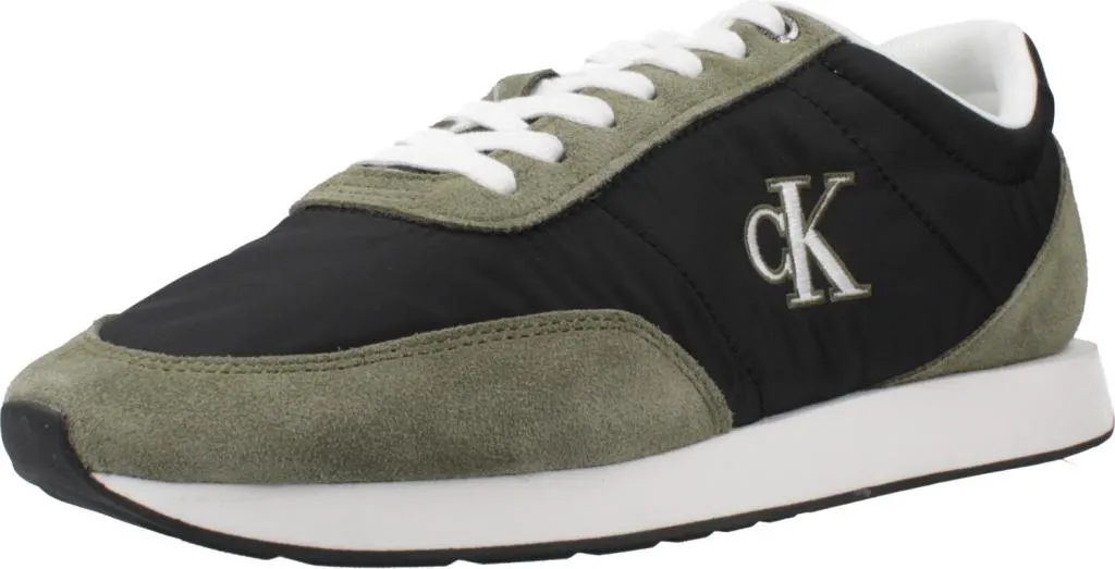 Calvin Klein Retro Runner Verde | Sneakers Resistenti Mix Mat Uomo