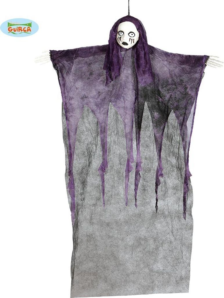 Halloween Deko Puppe, lila, 95 cm