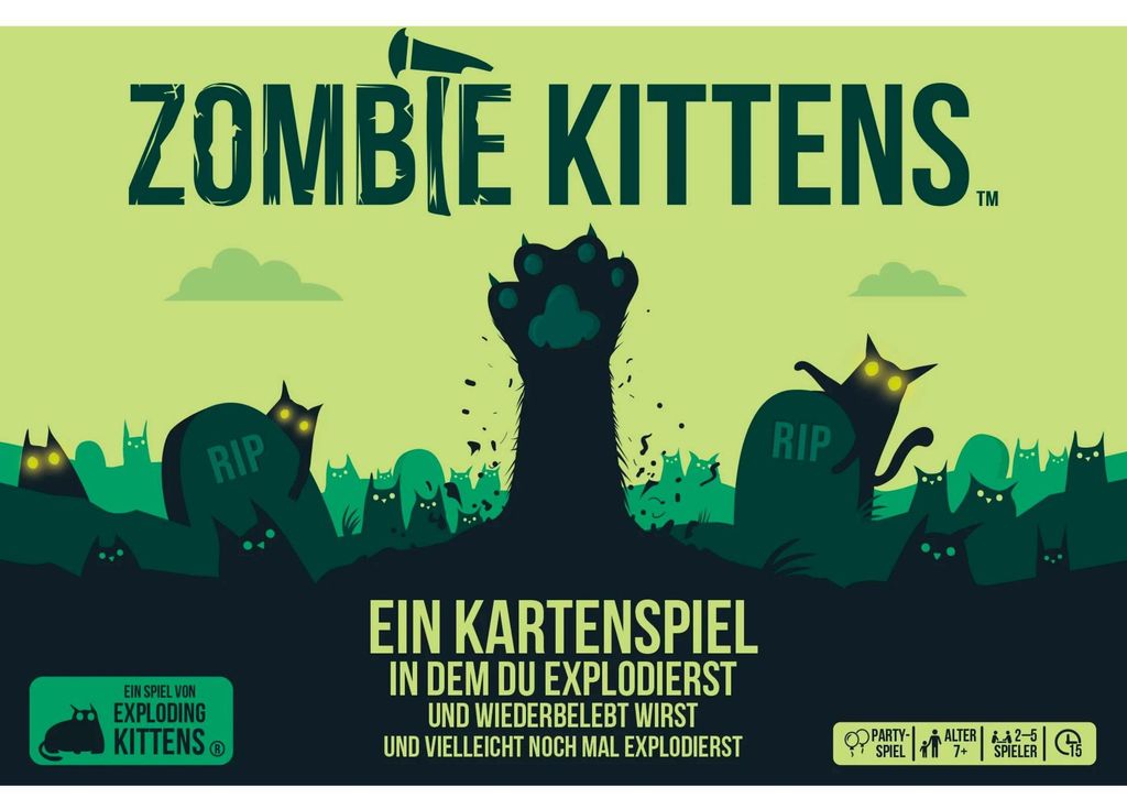 Asmodee Zombie Kittens, Kartenspiel Produktbild 